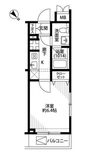 プレール・ドゥーク上池袋【1階】の間取り