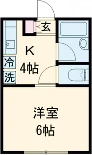奥沢コーポラス【1階】の間取り