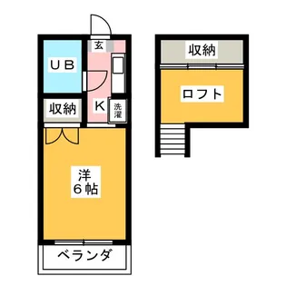 リバティ中之郷【2階】の間取り