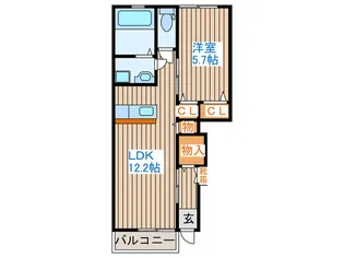 ドゥ・アネッサVI【1階】の間取り