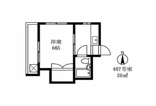 ベルウッド【4階】の間取り