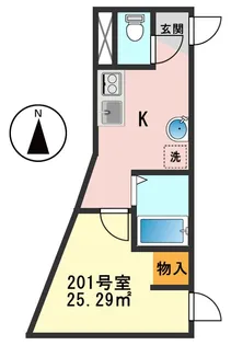 メイユール新小岩【2階】の間取り
