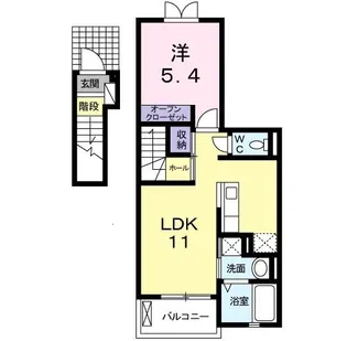 ビエント旭が丘【2階】の間取り