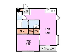 フラワーハイツ長岡【2階】の間取り