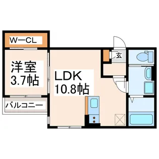 BRAVE BASE 戸島【2階】の間取り