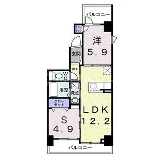 レパラール関口【5階】の間取り