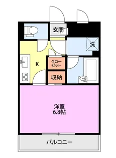 ファーストクラス大学南【3階】の間取り