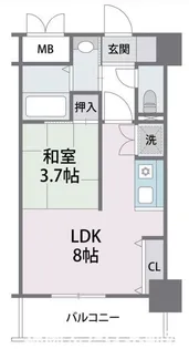 アビターレ春吉【2階】の間取り