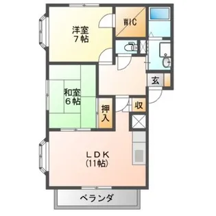 グランデ・グローヴ【2階】の間取り