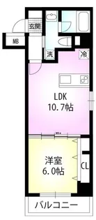 CIEL BLEU【6階】の間取り