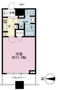 コンシェリア西新宿TOWERS WEST【18階】の間取り