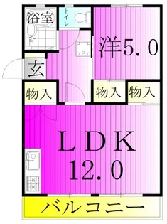 堀之内コート【1階】の間取り