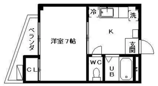 リバーサイド・ミナミ【1階】の間取り