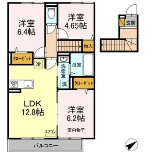 リオハイト【2階】の間取り