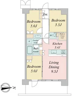 トラープランド蒼麗館【4階】の間取り