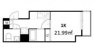 COCOCUBE池上【1階】の間取り