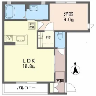 ブランオワゾーC【1階】の間取り
