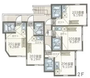 ユナイト衣笠ロジャー・スペリー【1階】の間取り