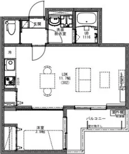 KEIAI RESIDENCE 北小金II【3階】の間取り