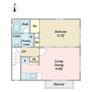 サザンテラス【2階】の間取り