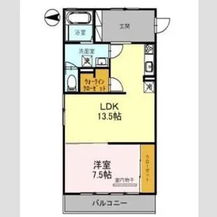 クレールメゾン中田【3階】の間取り
