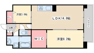 Alivis野田阪神【2階】の間取り