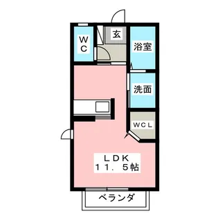 ドルチェ D棟【2階】の間取り