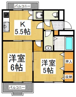 ビレッジハイム【1階】の間取り