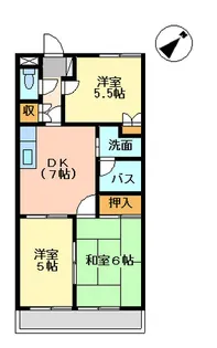 ルベール栄【1階】の間取り