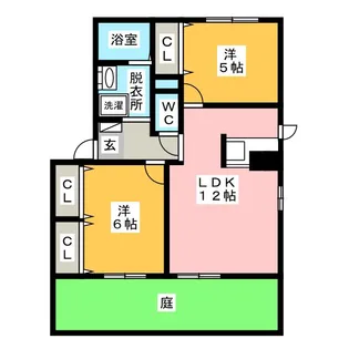 MastTown徳重I C棟【1階】の間取り