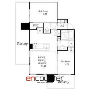 シティタワーズ板橋大山サウスタワー【12階】の間取り