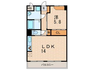 HEAL COTE苦楽園【3階】の間取り