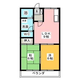 サンハウス【1階】の間取り