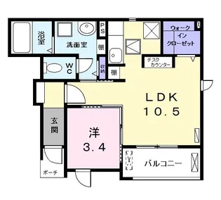 ビオーラ 本宮【1階】の間取り