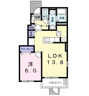 フェリーチェ アイミ【1階】の間取り