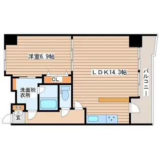 SK20ビル【6階】の間取り
