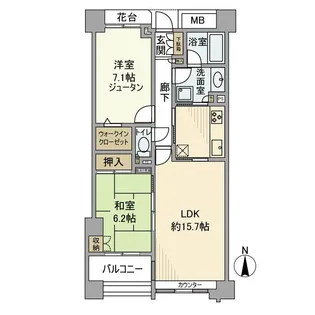 本郷真砂パークハウス壱番館【9階】の間取り