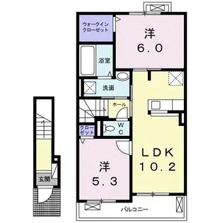 ルミエール 今山 III【2階】の間取り