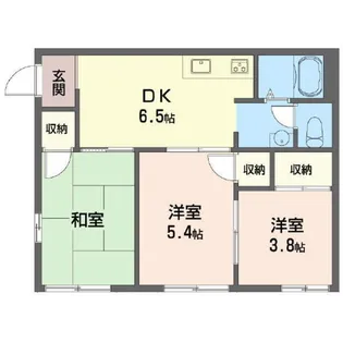 ウェルメゾン和泉【1階】の間取り