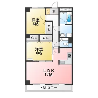 エクセルコート グリーンリーフ【1階】の間取り