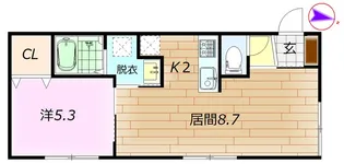 ガーデンクリスタル1.12【4階】の間取り