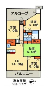 東京ベイスクエア・プリズム【10階】の間取り