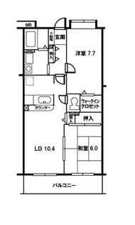 ヴァンテアン【3階】の間取り