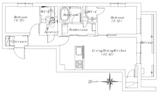 パークサイドヒルズ【4階】の間取り
