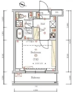 HY´s briller 大森北【4階】の間取り
