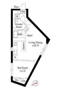 アスティーレ市ヶ谷【5階】の間取り