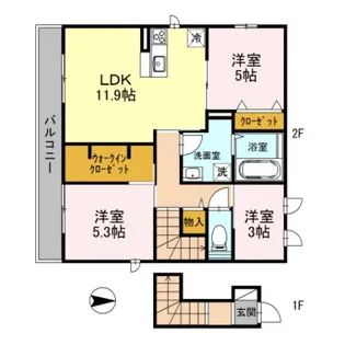 リヴェール【2階】の間取り