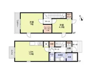 エムキース国領B【2階】の間取り