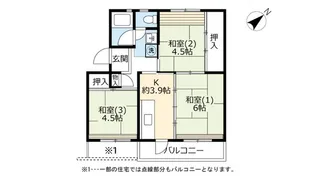 UR落合【1階】の間取り