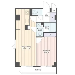 B CITY両国【3階】の間取り